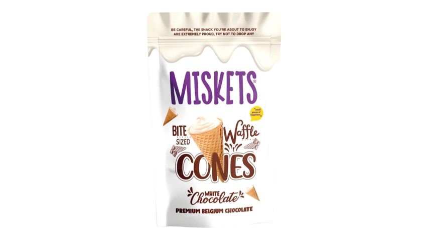 Miskets White Chocolate Filled Cornet Wafer 70 g