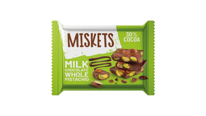 Miskets Antep Fıstıklı Sütlü Tablet Çikolata 60 g