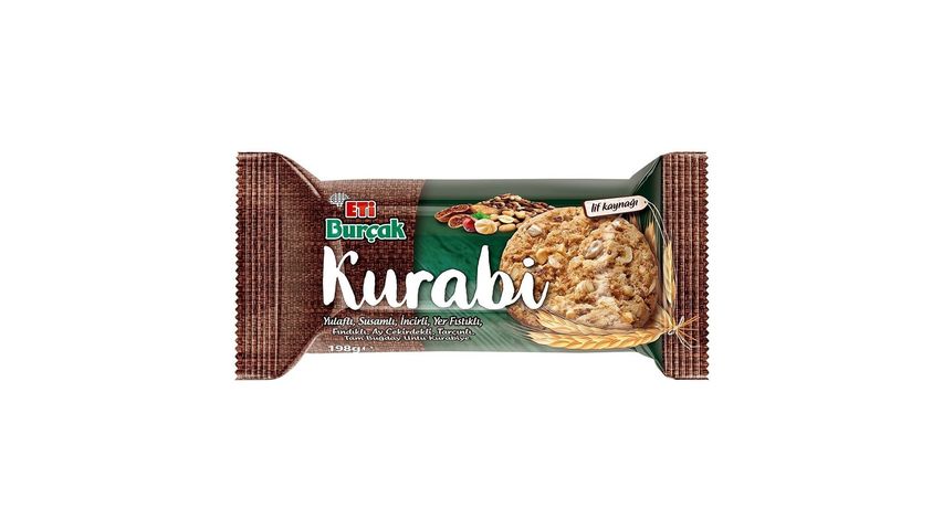 Eti Burçak Kurabi Yulaflı Fındıklı Kurabiye 198 g
