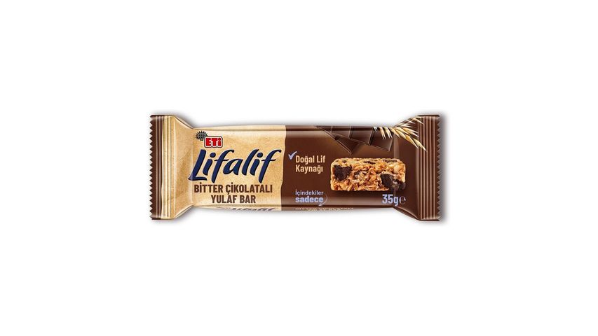 Eti Lifalif Bitter Çikolatalı Yulaf Bar 35 g