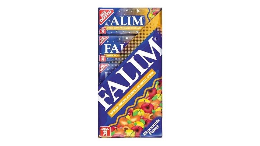 Falım Mixed Fruit Flavored Chewing Gum 5-Pack
