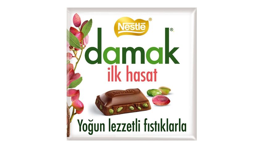 Nestlé Damak İlk Hasat Antep Fıstıklı Sütlü Çikolata 60 g