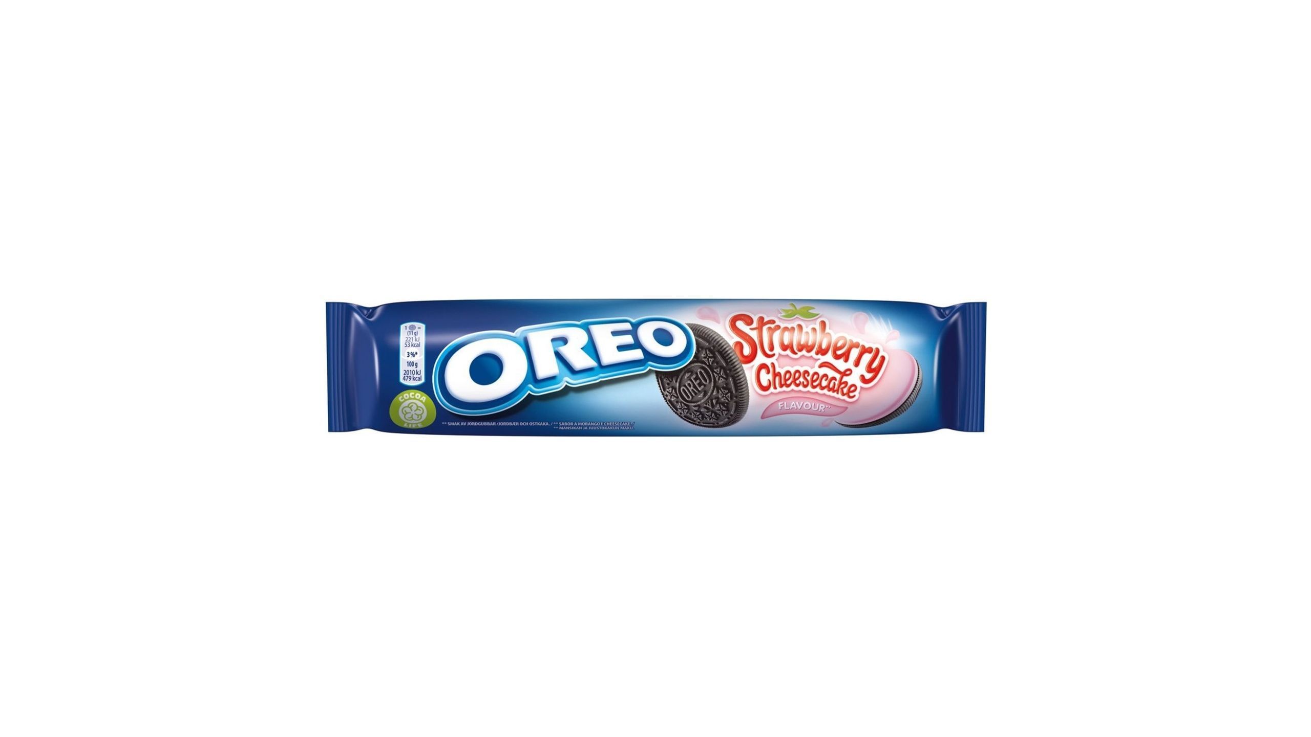 Oreo Strawberry Cheesecake Flavored Biscuits 154 g satın al