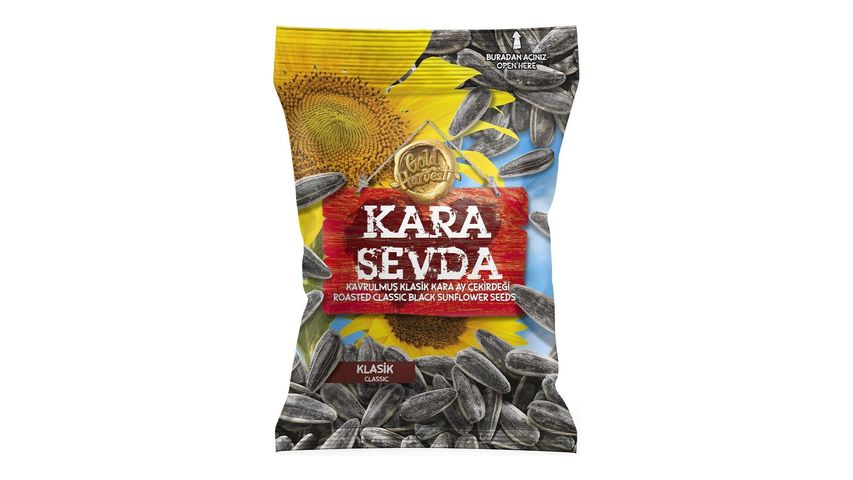 Kara Sevda Classic Salted Black Sunflower Seeds 135 g