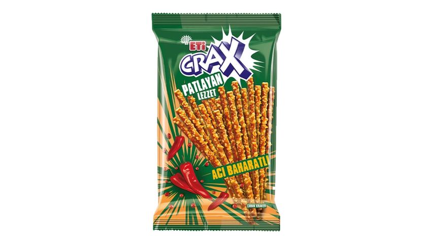 Eti Crax Patlayan Lezzet Acı Baharatlı Çubuk Kraker 50 g