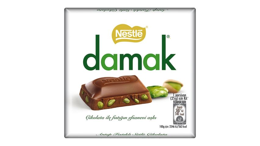 Nestle Damak Antep Fıstıklı Sütlü Çikolata 60 g