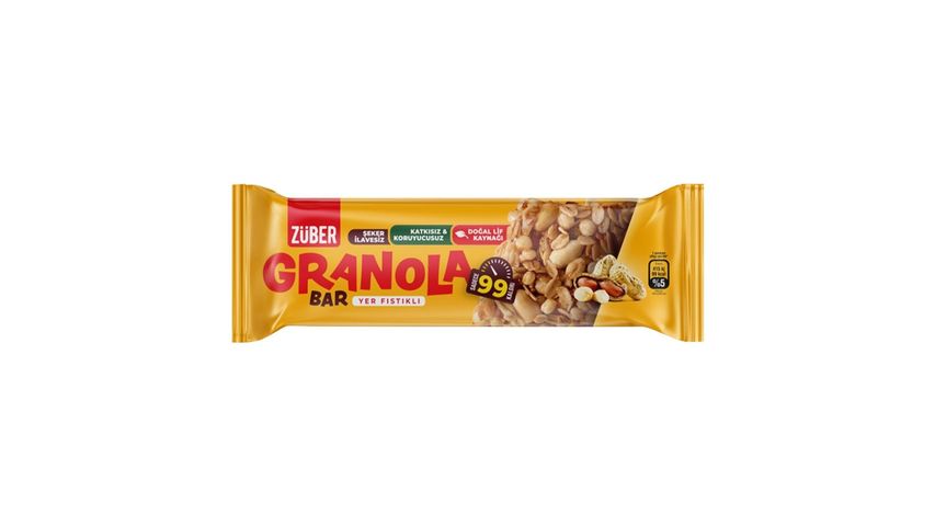 Züber Yer Fıstıklı Granola Bar 25 g