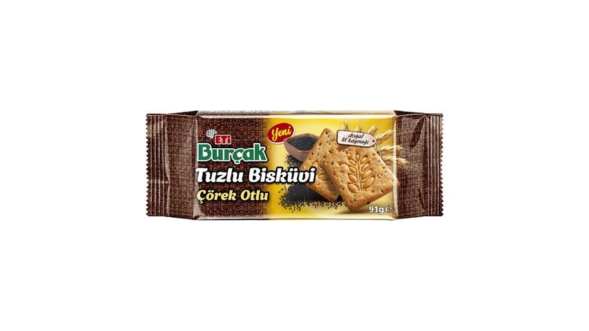 Eti Burçak Tuzlu Çörek Otlu Bisküvi 91 g