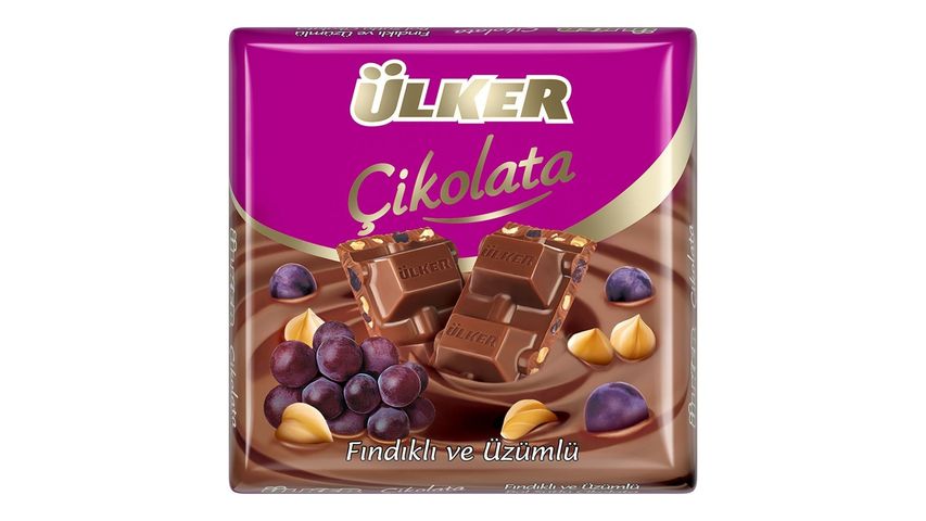 Ülker Fındıklı Üzümlü Sütlü Çikolata 60 g
