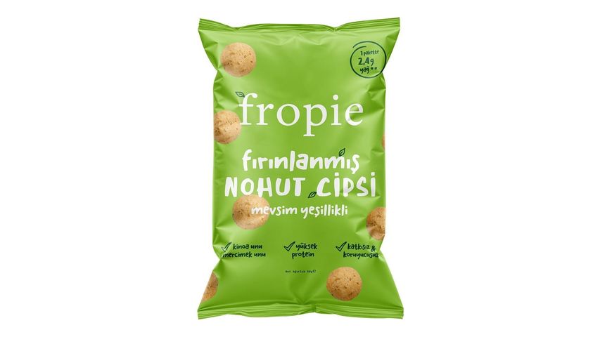 Fropie Seasonal Greens Baked Chickpea Chips 50 g