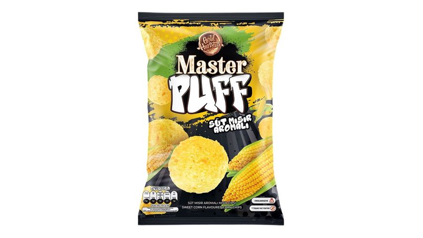 Master Puff Sweetcorn Flavored Corn Snack 90 g