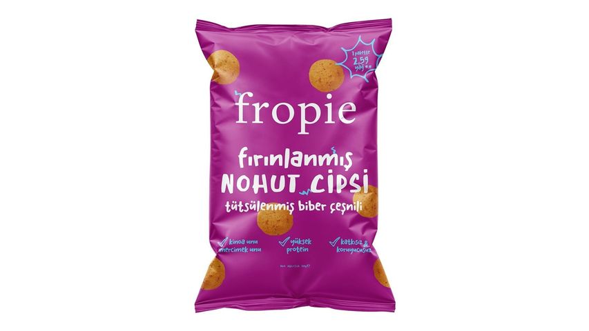 Fropie Smoked Pepper Seasoned Roasted Chickpea Chips 50g