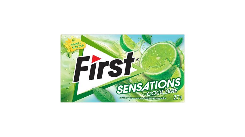 First Sensation Cool Lime Flavored Gum 27 g