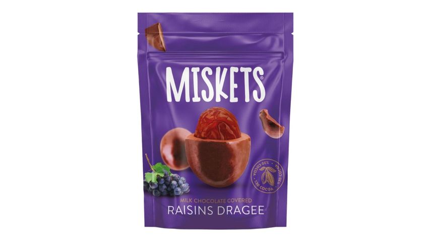 Miskets Sütlü Çikolata Kaplı Üzüm Draje 70 g