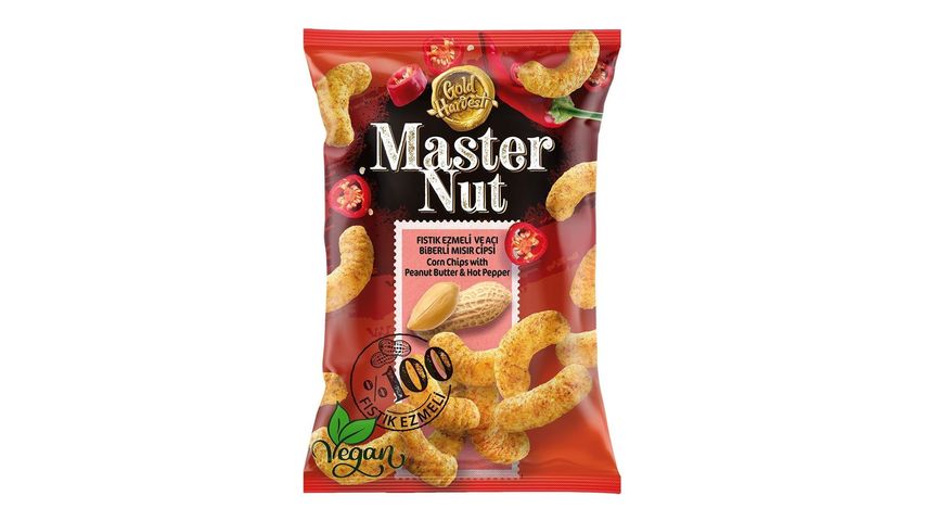 Master Nut Peanut Butter Hot Pepper Corn Chips 150 g