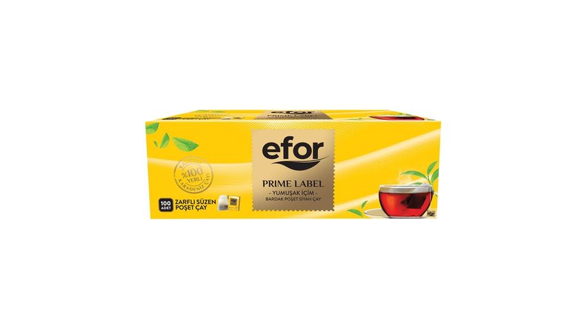 Efor Filtering Glass Black Tea Prime Label 100 pcs