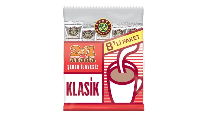 Kahve Dünyası 2'si 1 arada Klasik 8'li Paket