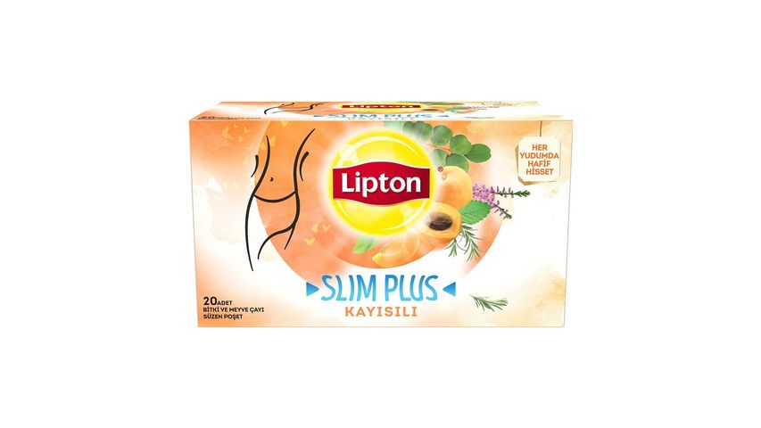 Lipton Slim Plus Apricot Tea 20 Pack