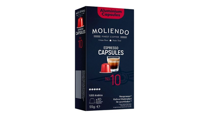 Moliendo No:10 Nespresso Uyumlu Kapsül Kahve 10 adet