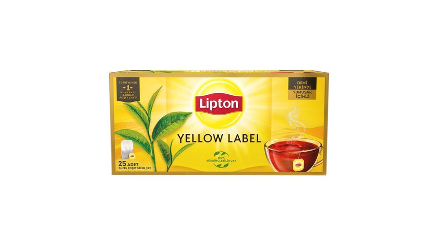 Lipton Bardak Poşet Çay Yellow Label 25 x 2 g