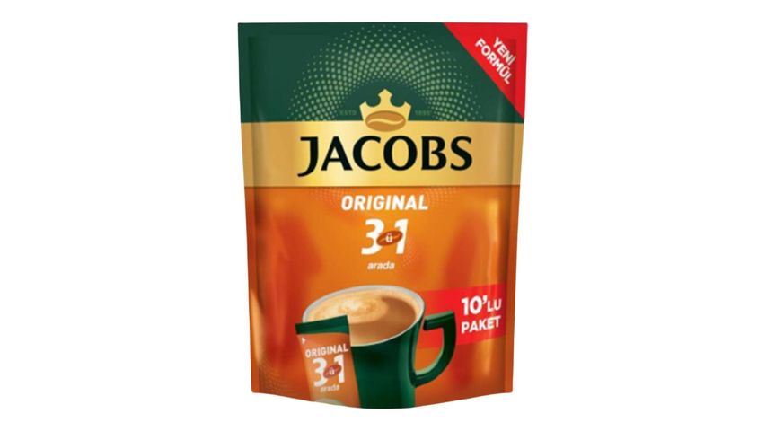 Jacobs 3'ü 1 Arada Original Kahve 10 x 16 g