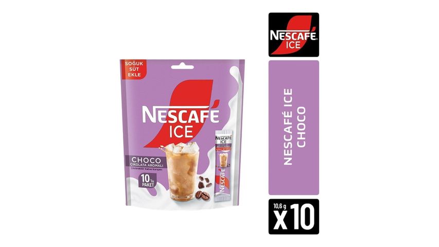 Nescafé Nescafe 3 in 1 Ice Choco 10.6 g Pack of 10