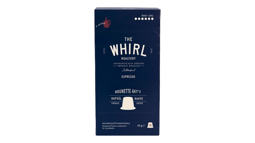 The Whirl Espresso Brunette Capsule Coffee 55 g