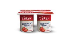 Eker Probiotic Strawberry Yogurt 4 x 100 g