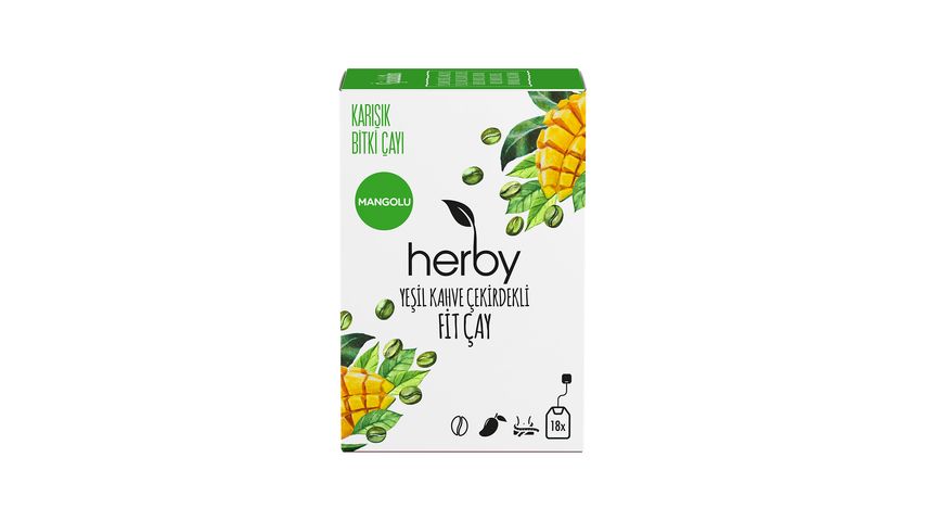 Herby Green Coffee Bean Fit Tea 18 Pack