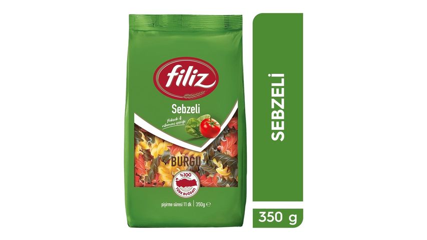 Filiz Sebzeli Burgu Makarna 350 g