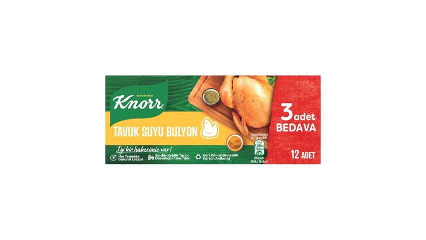 Knorr Tavuk Suyu Tablet Bulyon 12 adet
