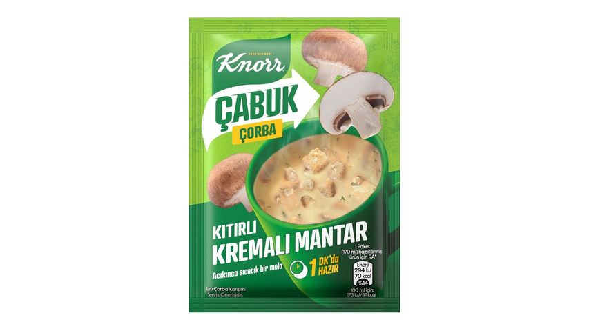 Knorr Çabuk Çorba Kıtırlı Kremalı Mantar 19 g