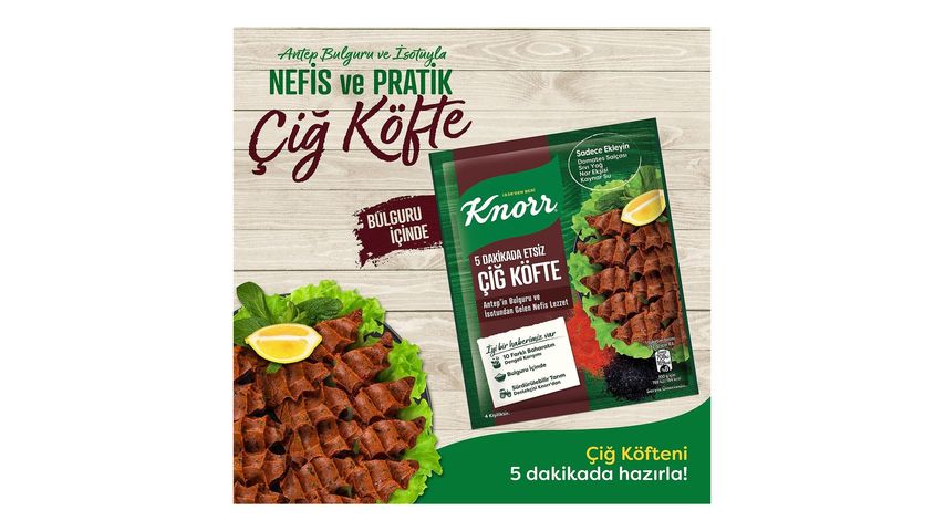 Knorr 5 Dakikada Etsiz Çiğ Köfte 120 g