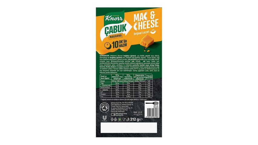 Knorr Quick Mac & Cheese 212g