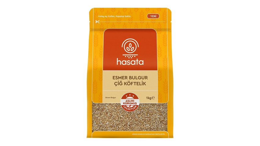 Hasata Esmer Çiğ Köftelik Bulgur 1 kg