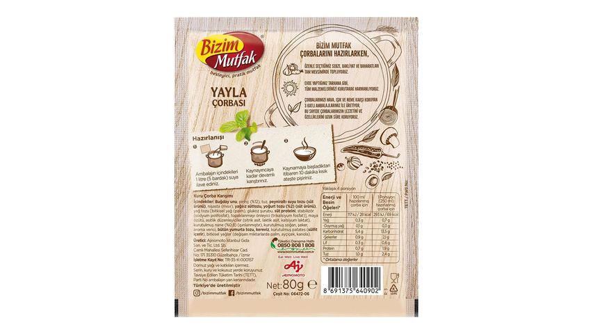 Bizim Mutfak Plateau Soup 80 g