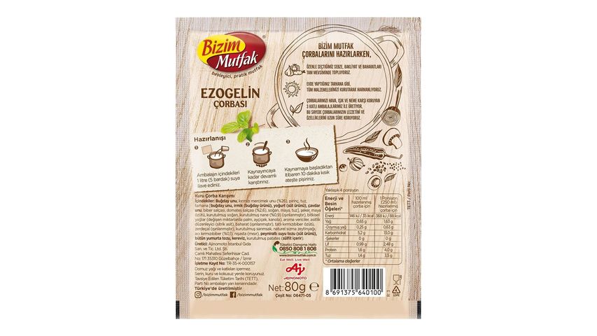 Bizim Mutfak Ezogelin Soup 80 g