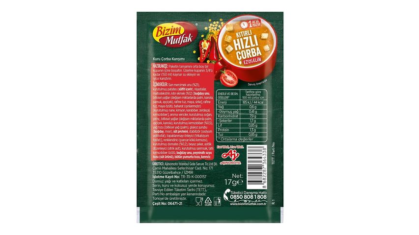 Bizim Mutfak Kıtırlı Hızlı Çorba Ezogelin 17 g