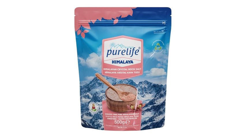 Purelife İyotlu İnce Pembe Himalaya Tuzu İyotlu İnce Pembe 500 g