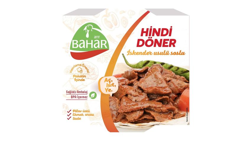 Bahar Pişmiş Konserve Hindi Soslu Döner 160 g