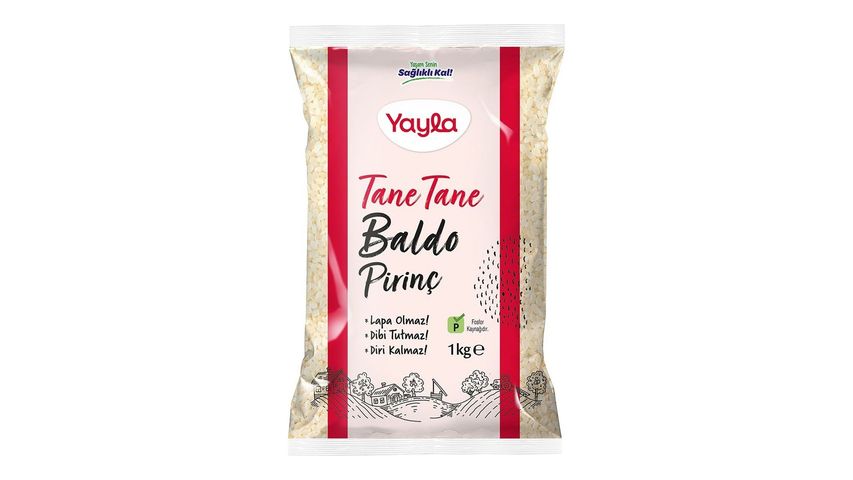 Yayla Tane Tane Baldo Pirinç 1 kg