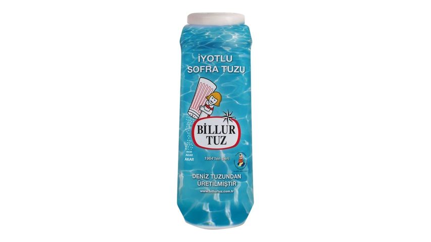 Billur Tuz Rafine İyotlu Sofra Tuzu 500 g