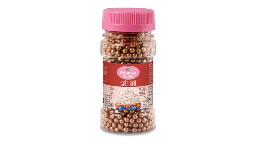Pakmaya Pasta Süsü Bronz Boncuk 50 g