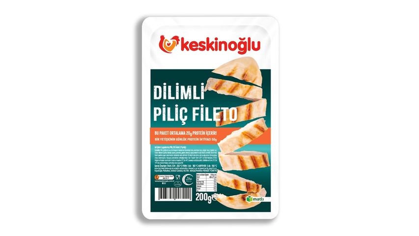 Keskinoğlu Piliç Dilimli Fileto 200 g