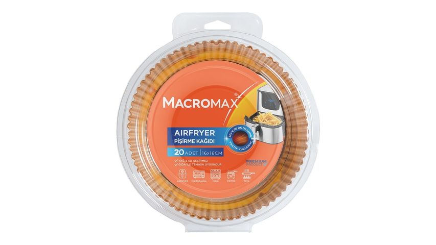 Macromax Airfryer Baking Paper 20-Pack