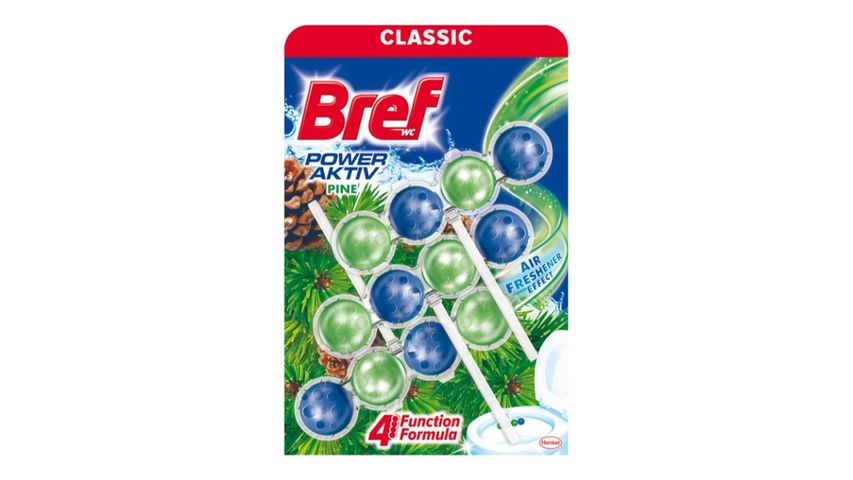 Bref Power Aktiv Çam Kokulu Klozet Bloğu 3'lü