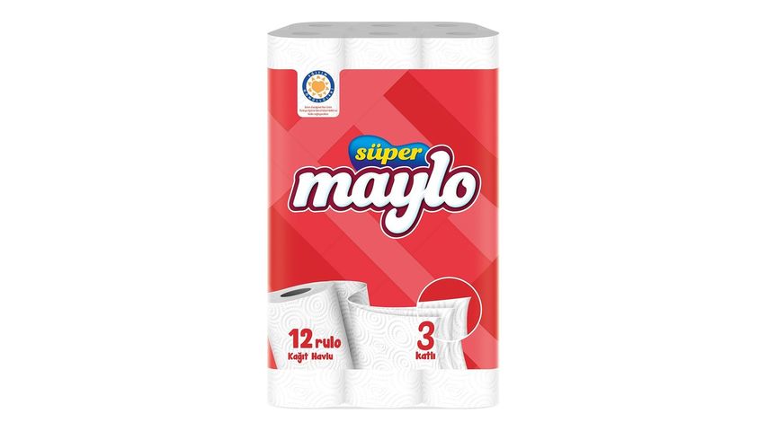 Süper Maylo Havlu 12'li