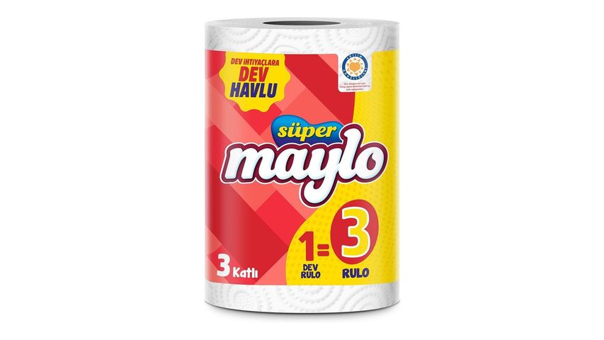 Süper Maylo Giant Towel 1=3 Rolls