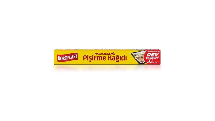 Koroplast Pre-Cut Greaseproof Baking Paper 32 Sheets