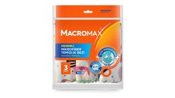 Macromax Patterned Microfiber Cleaning Cloth 3 Pieces